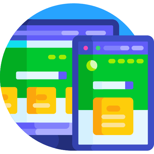 Responsive design adaptive layout electronics icon