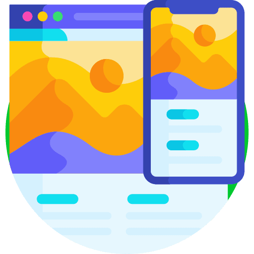 Responsive design cellphone layout responsive website icon