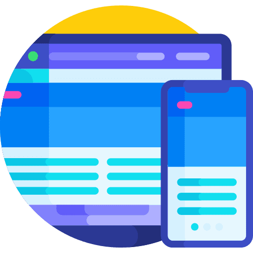 Responsive design responsive webpage website interface icon