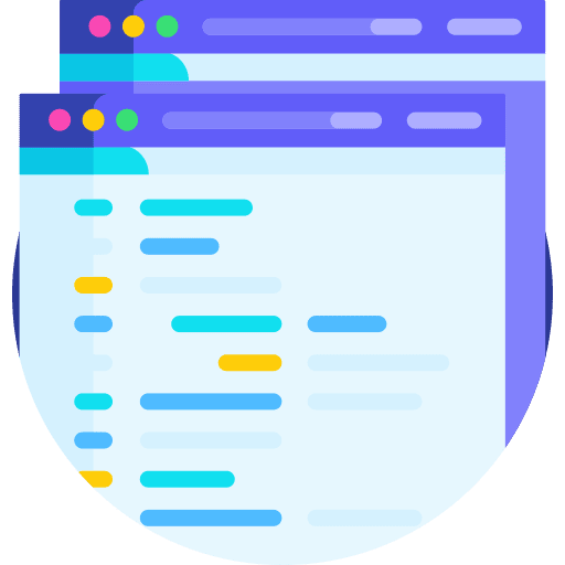 Coding monitor code coding icon