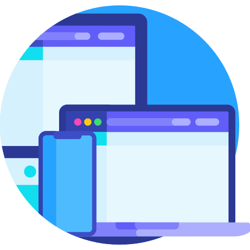 Responsive design monitor cellphone tool icon