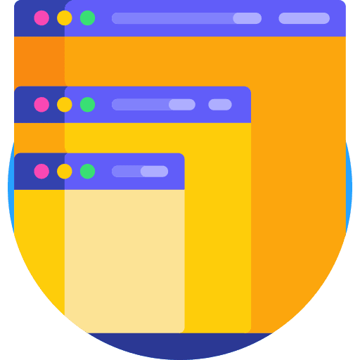 Responsive page ui layout icon