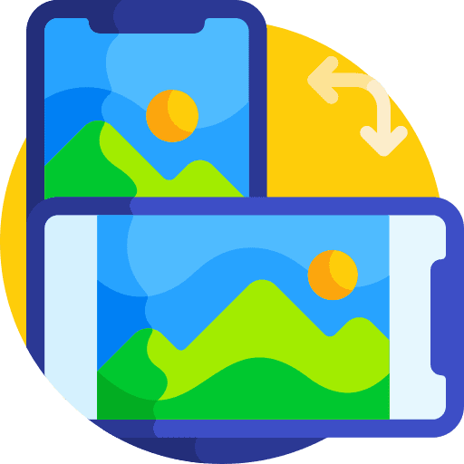 Rotation art and design images edit tool icon