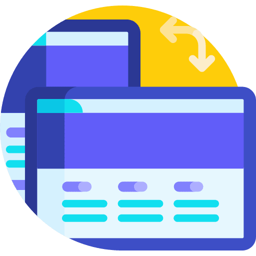 Rotation rotation art and design image icon