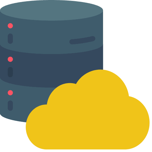 Database database cloud computing server icon