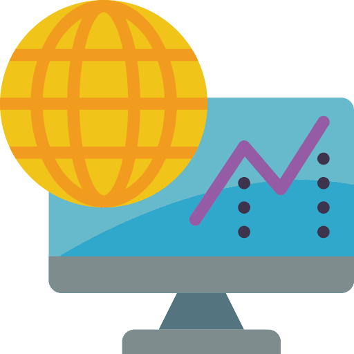 Database online analytics database icon