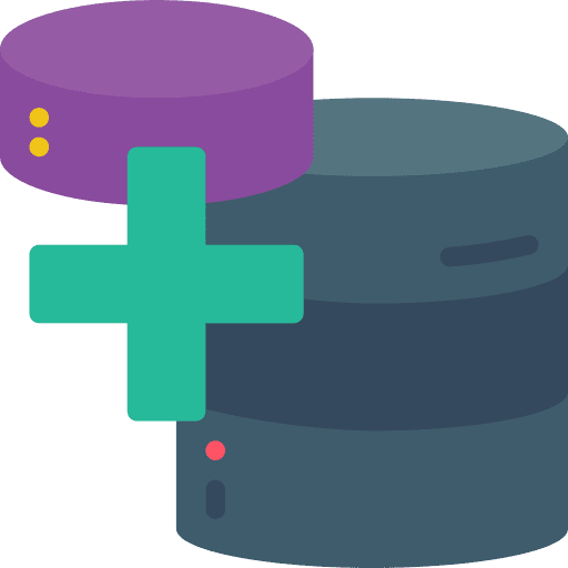 Database technology electronics server icon