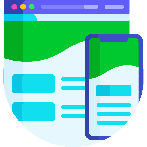 Responsive design art and design adaptive web design icon