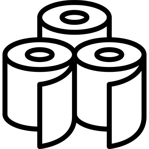 Toilet roll toilet food and restaurant tissue icon