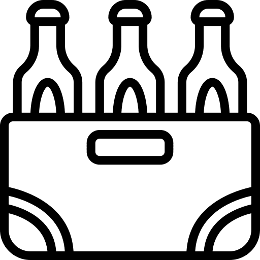 Beer food and restaurant beer pack icon