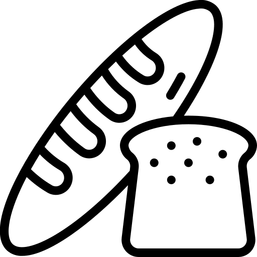 Bread food food and restaurant loaf icon