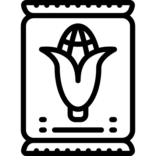 Corn vegan farming agriculture icon