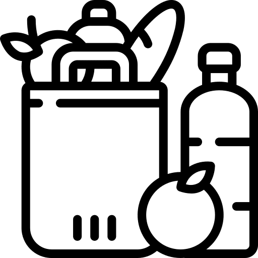 Shopping groceries goods shopping icon