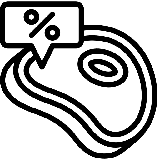 Steak steak food hobbies and free time icon