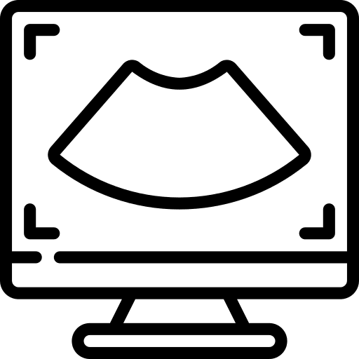 Scan ultrasound electronics hospital icon