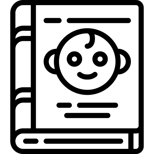 Baby healthcare and medical elephant motherhood icon