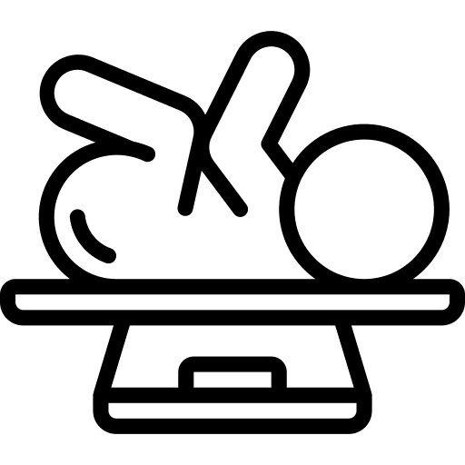 Baby weight hospital newborn icon