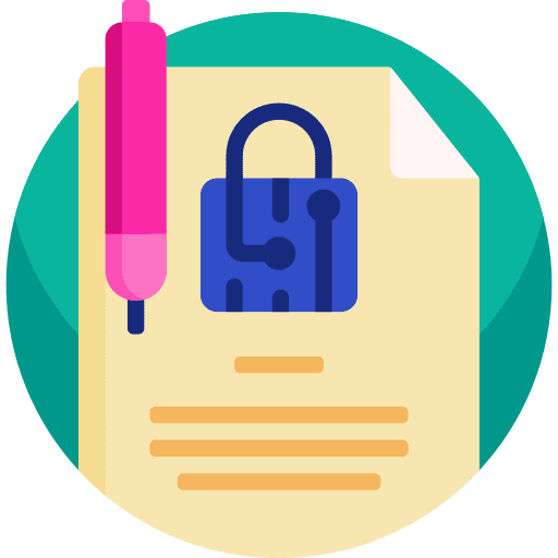 Digital signature smartphone hand ui icon