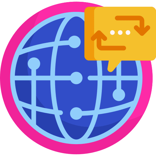 Network web site planet multimedia icon