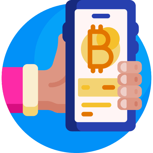 Bitcoin business and finance coin business icon