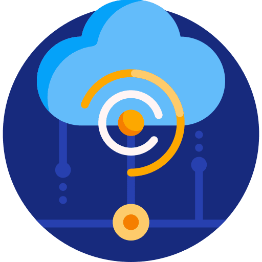 Cloud computing cloud computing data business and finance icon