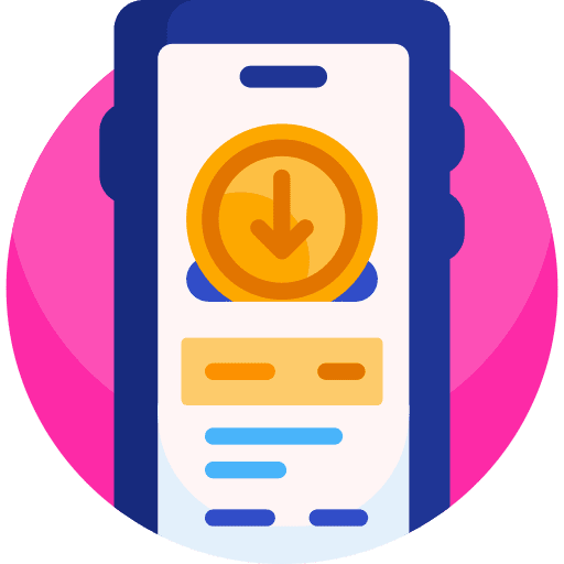 Income business and finance smartphone mobile phone icon