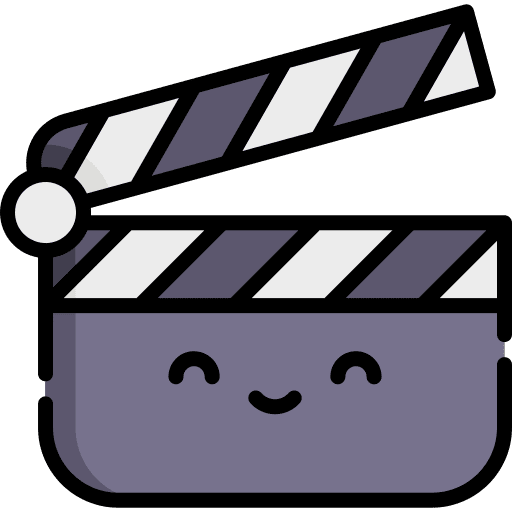 Clapperboard film photographic film cinema icon