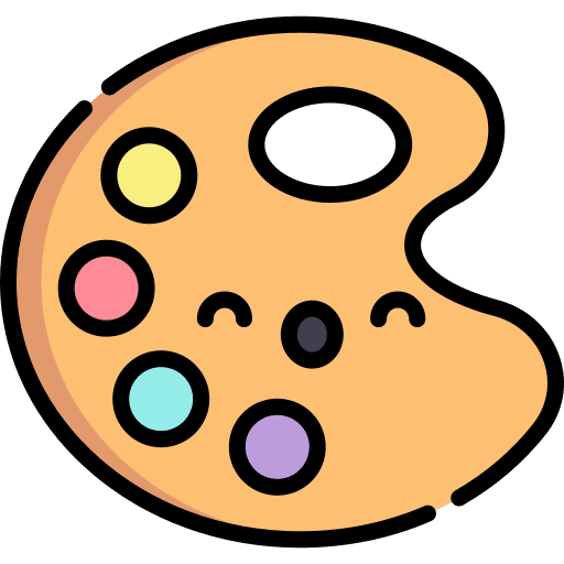 Color palette paint palette painting palette art icon