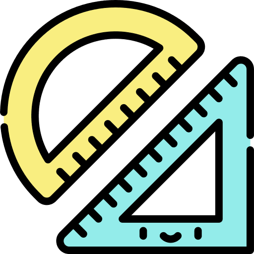 Geometry geometry education set square icon