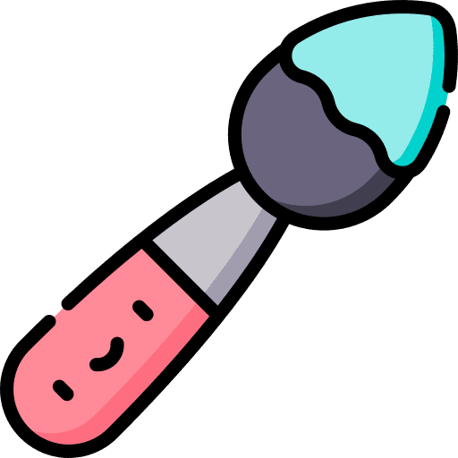Paint brush design tool brush stroke paint brush icon