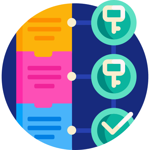 Verification business and finance webpage verification icon