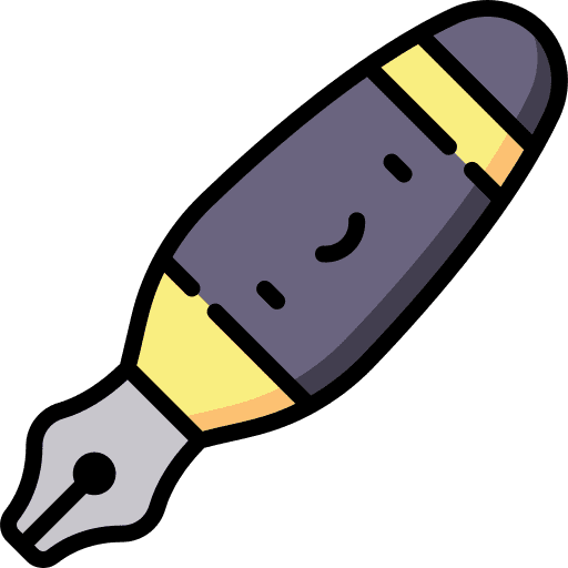 Pen writing education writer icon