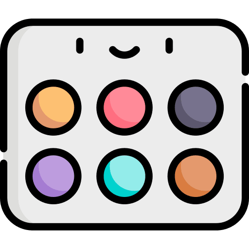 Watercolor art and design picture paint icon