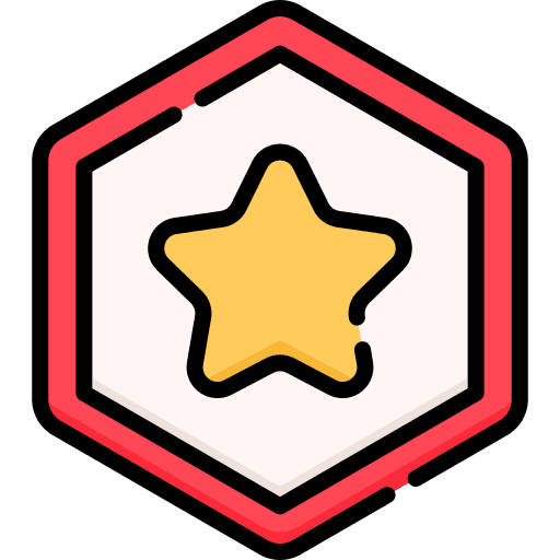 Badge sports and competition star sport icon