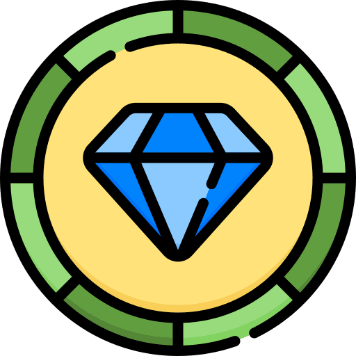 Badge winner diamond award icon