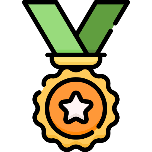 Medal sports and competition medal winner icon