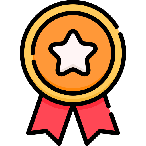 Medal star sports and competition winner icon