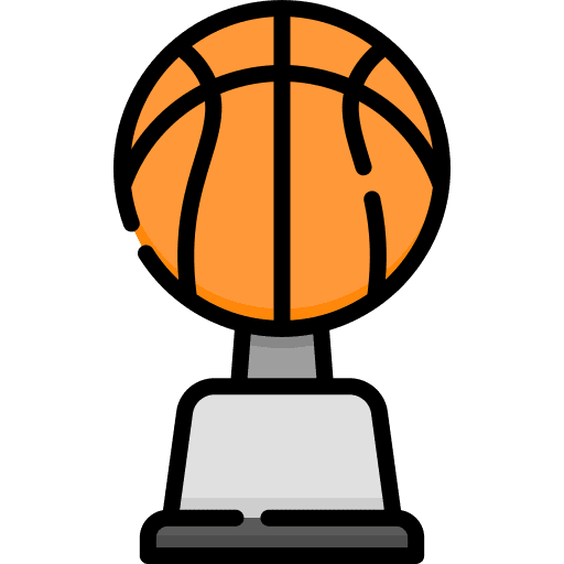 Trophy basketball winner reward icon