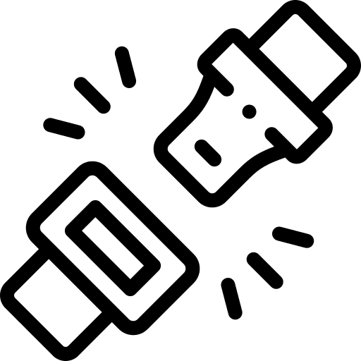 Safety belt motor safety belt belt icon