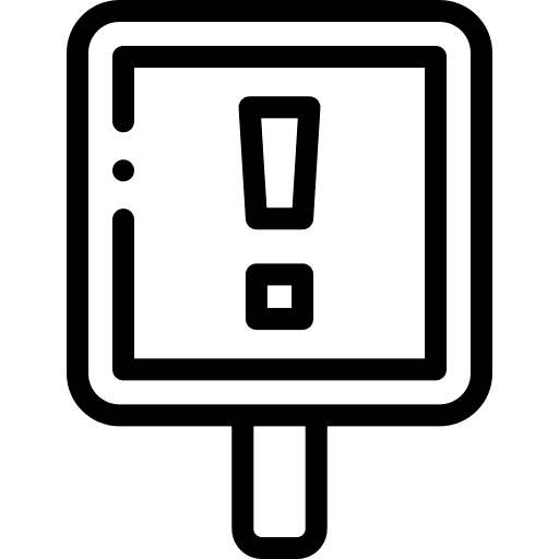 Caution sign caution problems alert icon