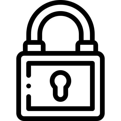 Padlock security lock locked icon