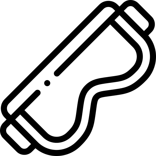 Safety goggles safety goggles protect sport icon