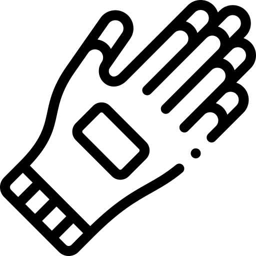 Safety glove sports gloves safety icon