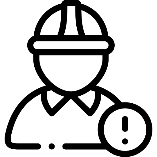 Worker workman security construction icon