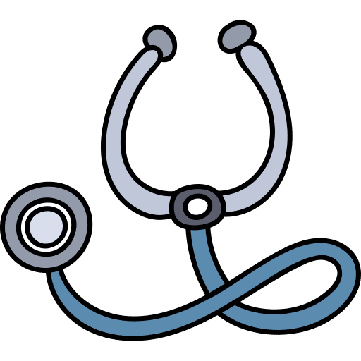 Stethoscope phonendoscope coronavirus health icon