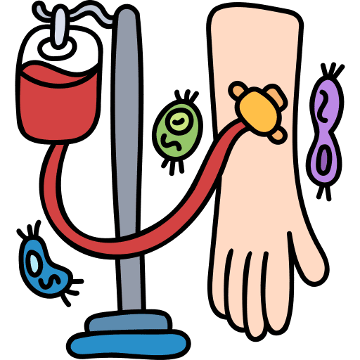 Blood infection healthcare and medical health care icon