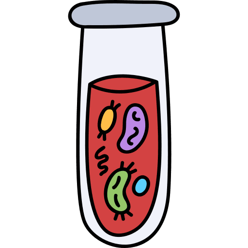 Blood test healthcare and medical illness coronavirus icon