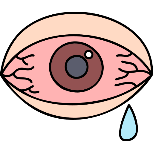 Conjunctivitis tear conjunctivitis allergy icon