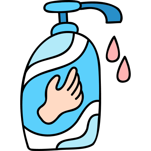 Hand sanitizer medical healthcare and medical hygienic icon