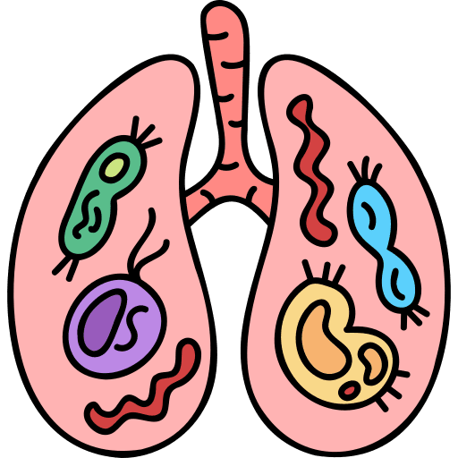Lungs covid 19 healthcare and medical coronavirus icon